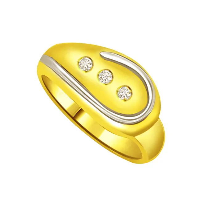 Classic Real Diamond Gold Ring (SDR730)