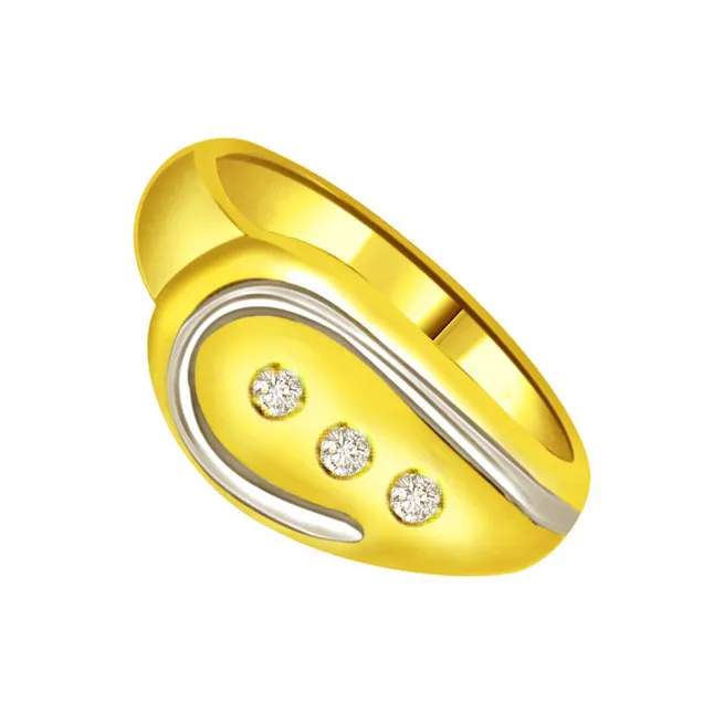 Classic Real Diamond Gold Ring (SDR730)