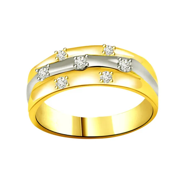 Trendy Real Diamond Gold Ring (SDR731)