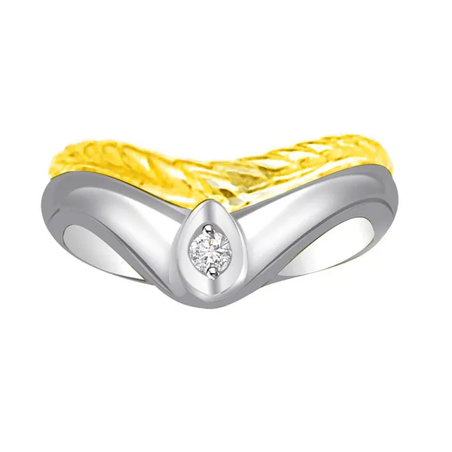 Solitaire Real Diamond Gold Ring (SDR733)