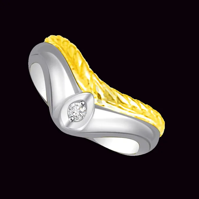 Solitaire Real Diamond Gold Ring (SDR733)