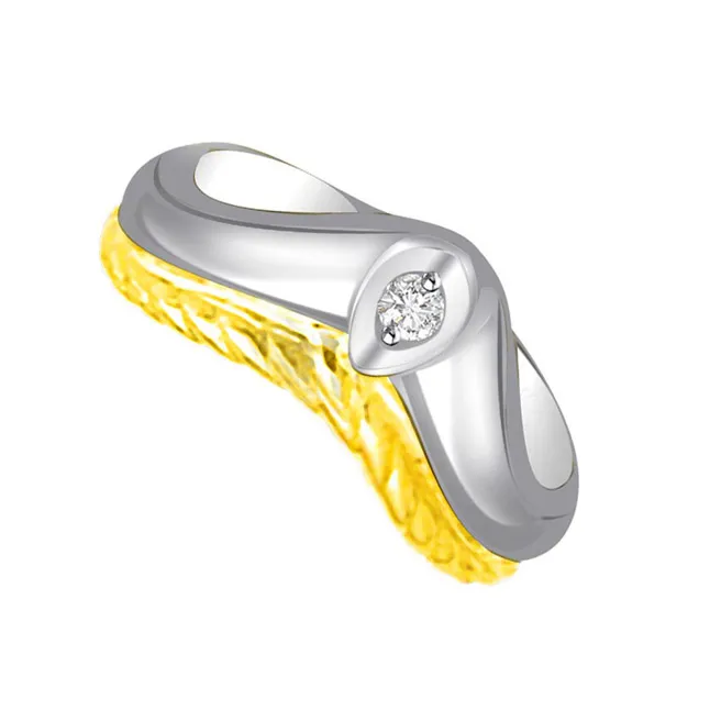 Solitaire Real Diamond Gold Ring (SDR733)