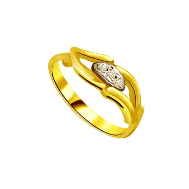 Classic Real Diamond Gold Ring (SDR737)