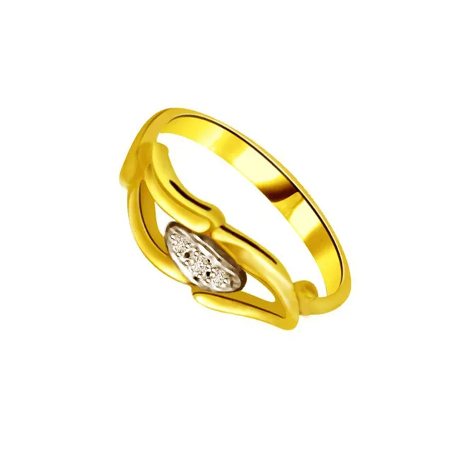 Classic Real Diamond Gold Ring (SDR737)