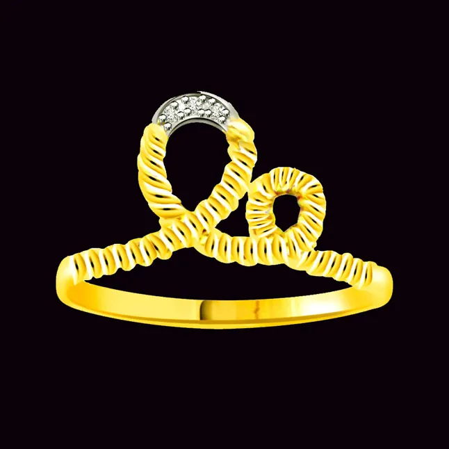 3 Real Diamond 18kt Gold Ring (SDR746)