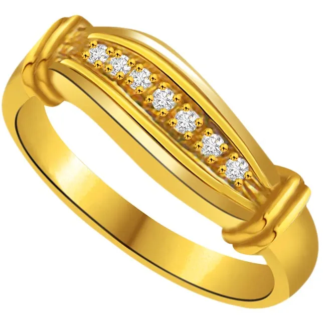 Classic Diamond Gold rings SDR748
