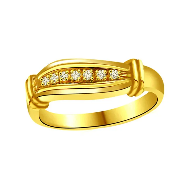 Classic Real Diamond Gold Ring (SDR748)