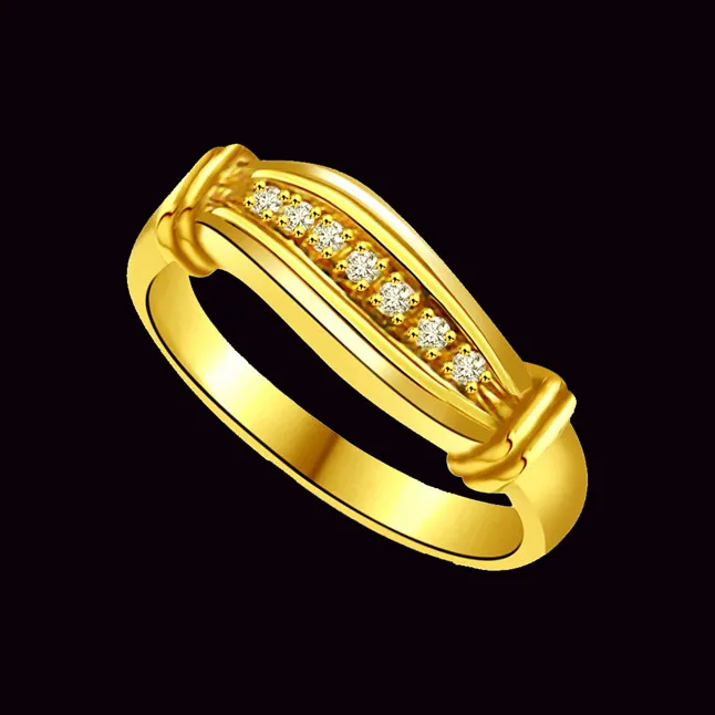 Classic Real Diamond Gold Ring (SDR748)