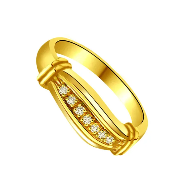 Classic Real Diamond Gold Ring (SDR748)