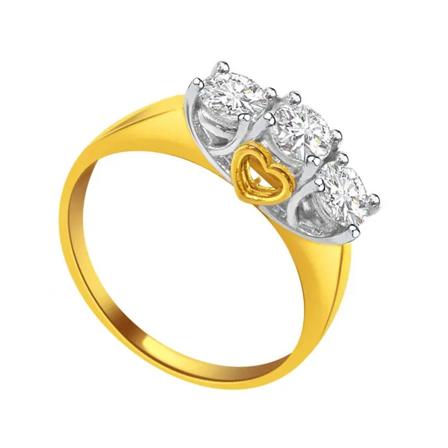 Poetic Beauty - Real 3 Diamond Ring (SDR74)