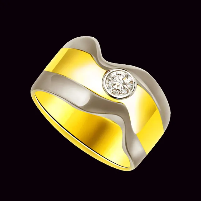 Solitaire Real Diamond Gold Ring (SDR757)