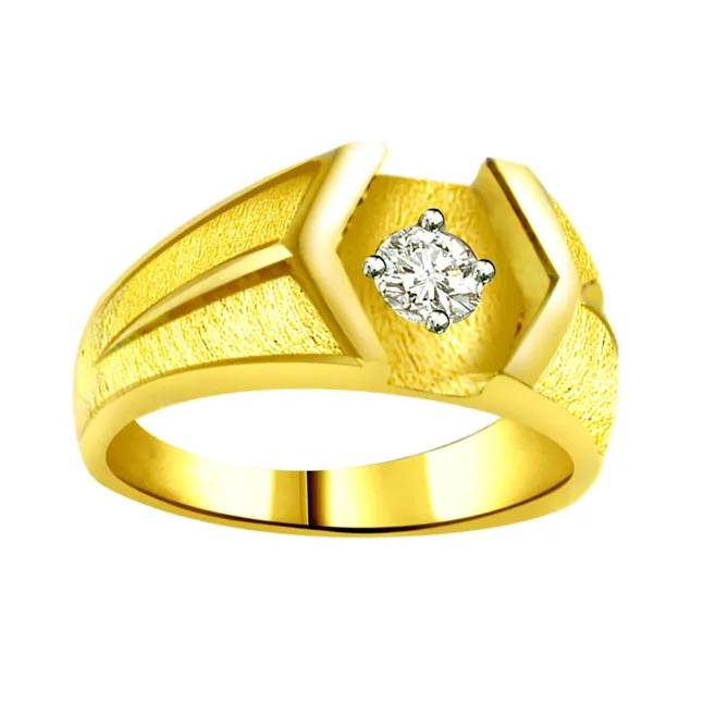 0.10cts Solitaire Real Diamond Men's Ring (SDR759)