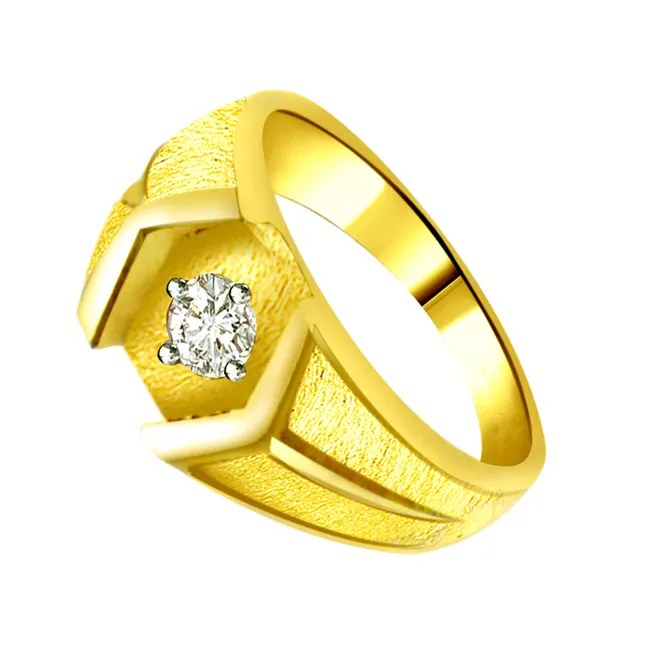 0.10cts Solitaire Real Diamond Men's Ring (SDR759)