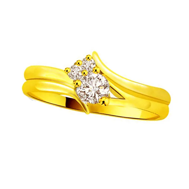 Classic 3 Real Diamond Ring (SDR763)