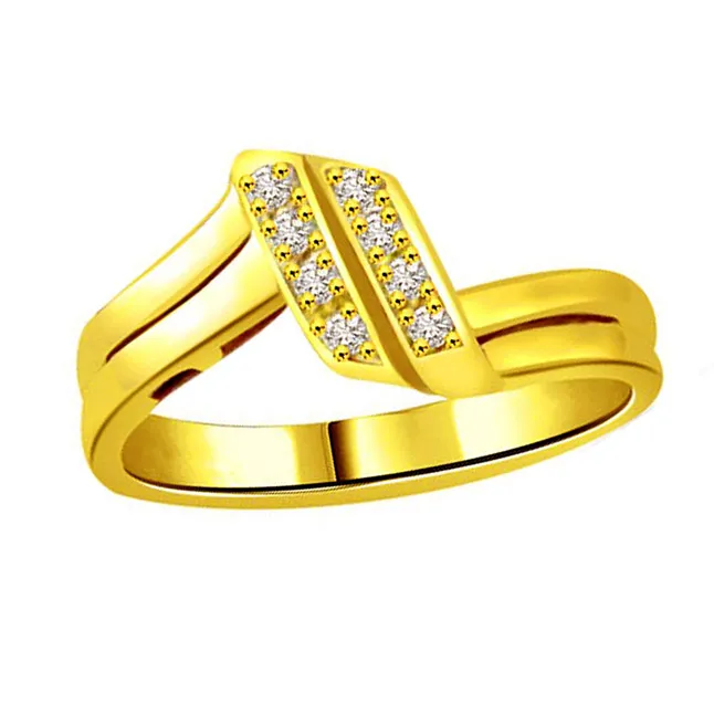 Classic Real Diamond Gold Ring (SDR767)