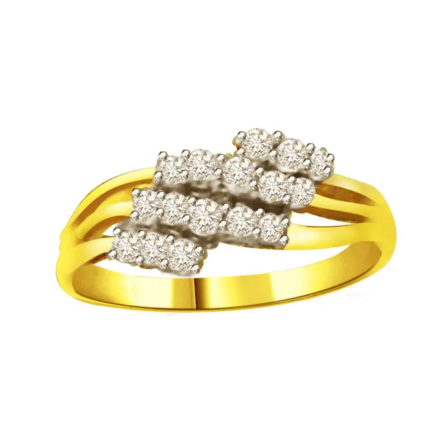 Shimmer Real Diamond Gold Ring (SDR775)