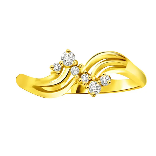 Elegant Diamond Gold rings SDR778