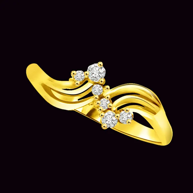 Elegant Real Diamond Gold Ring (SDR778)