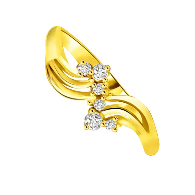 Elegant Real Diamond Gold Ring (SDR778)