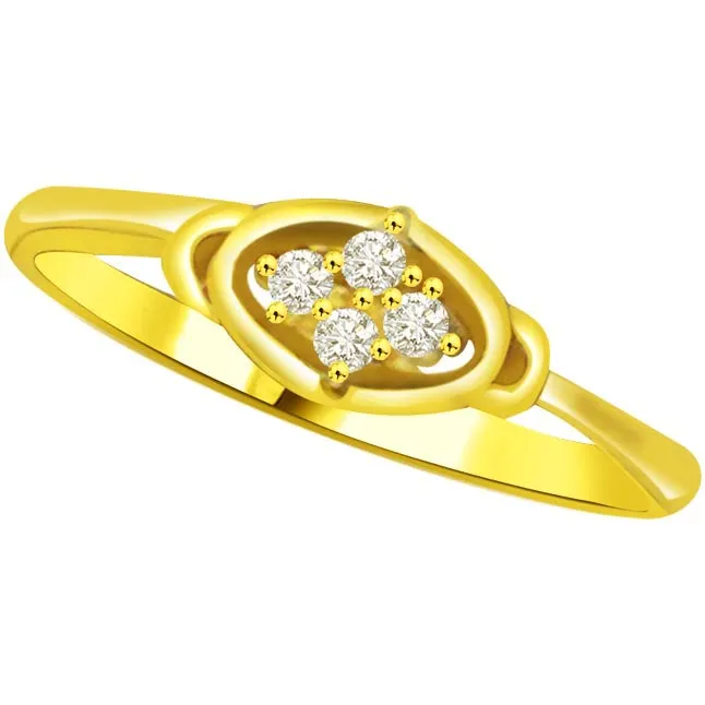 Shimmer Diamond Gold rings SDR780