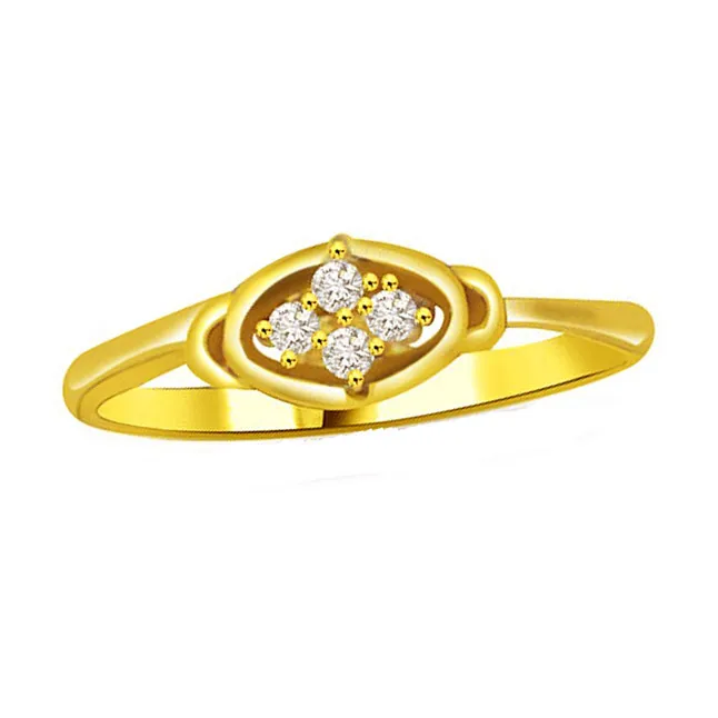 Shimmer Real Diamond Gold Ring (SDR780)