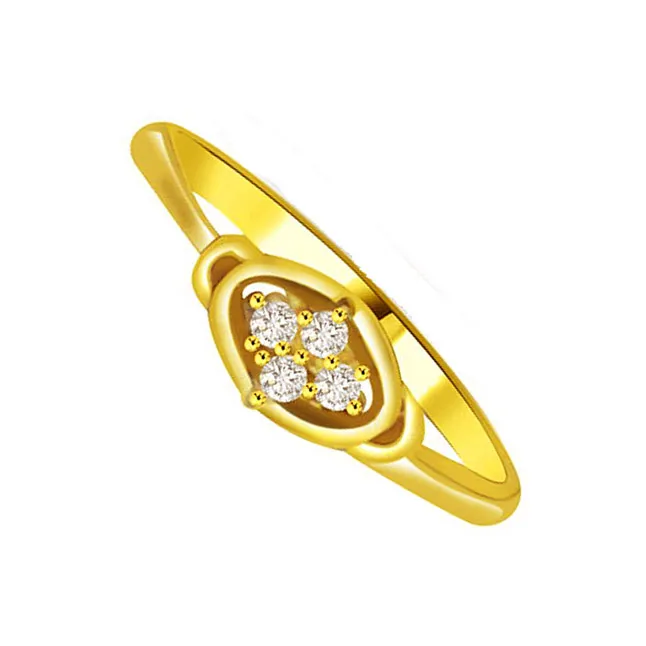 Shimmer Real Diamond Gold Ring (SDR780)