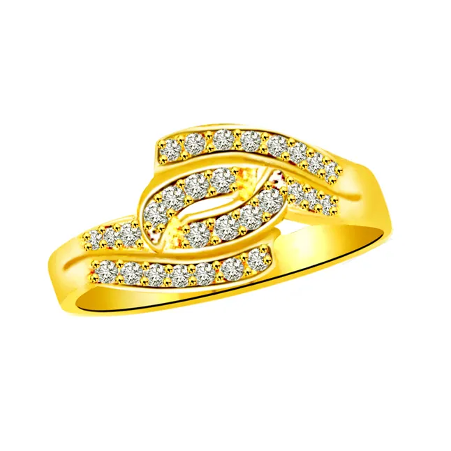 Elegant Real Diamond Gold Ring (SDR781)