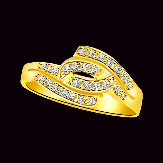 Elegant Real Diamond Gold Ring (SDR781)