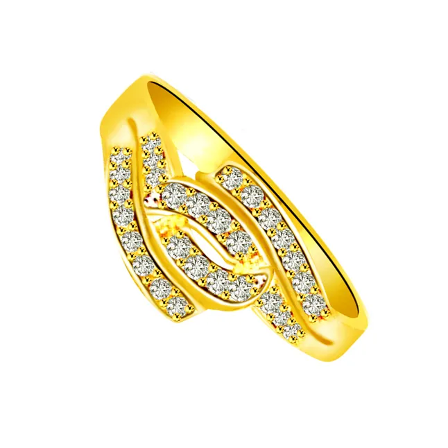 Elegant Real Diamond Gold Ring (SDR781)