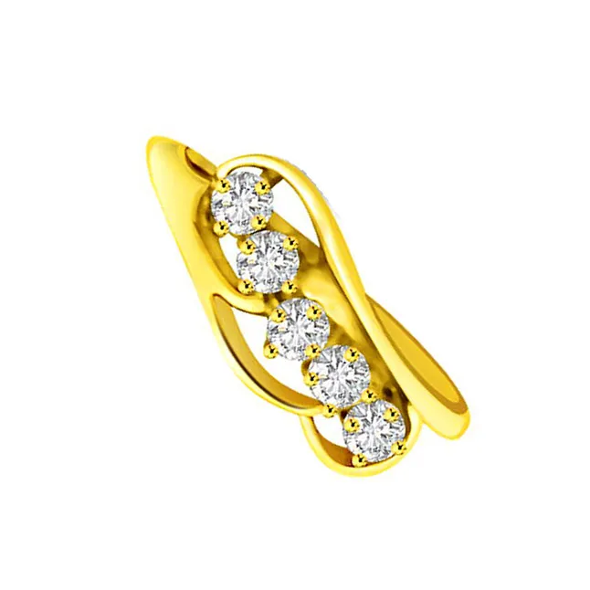 Elegant Real Diamond Gold Ring (SDR786)