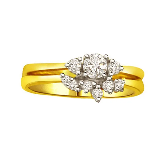 Elegant Real Diamond Gold Ring (SDR788)