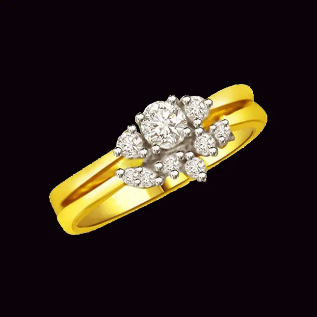 Elegant Real Diamond Gold Ring (SDR788)