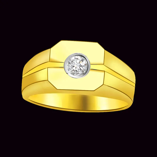 Solitaire Real Diamond Gold Ring (SDR789)