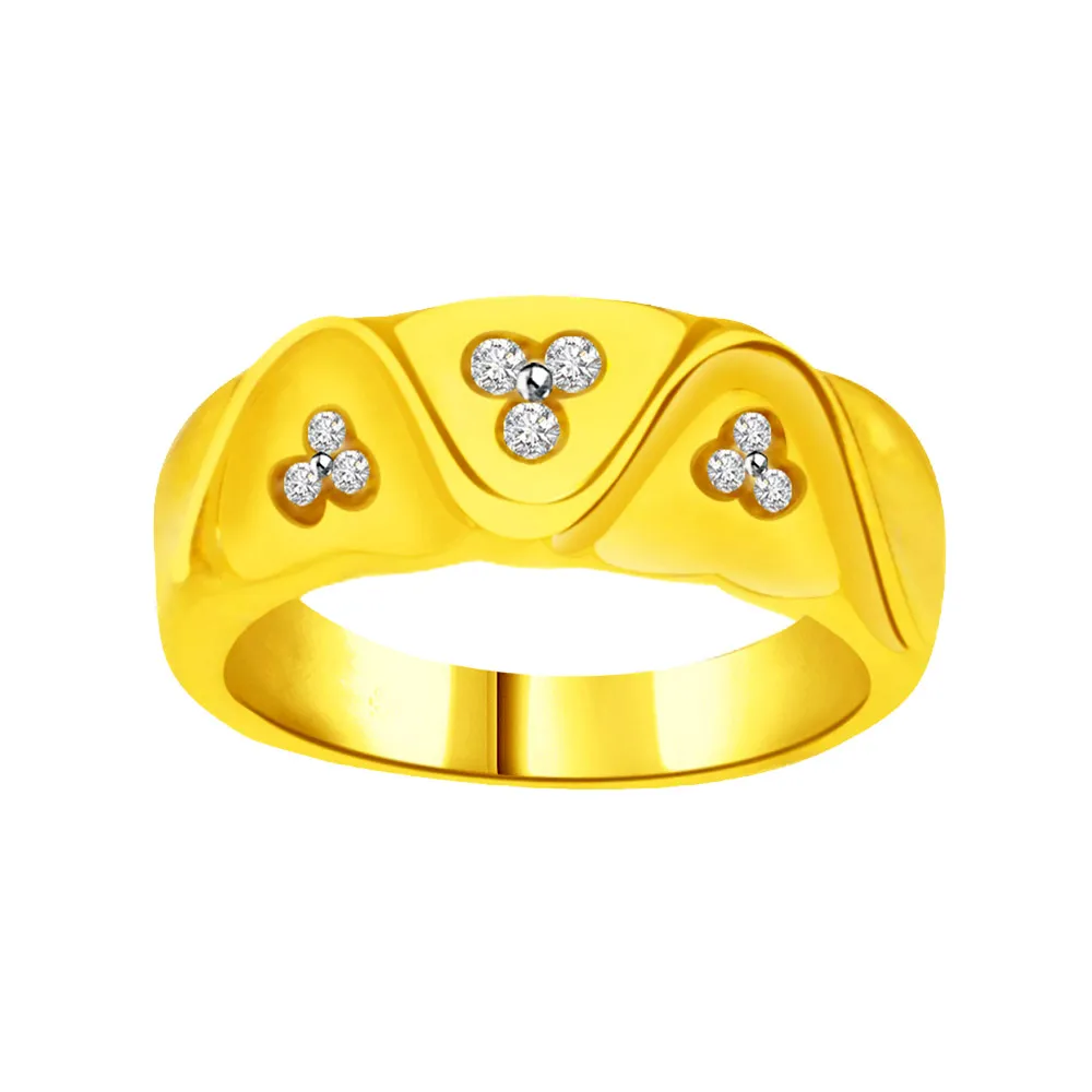 Elegant Diamond Gold Ring SDR793