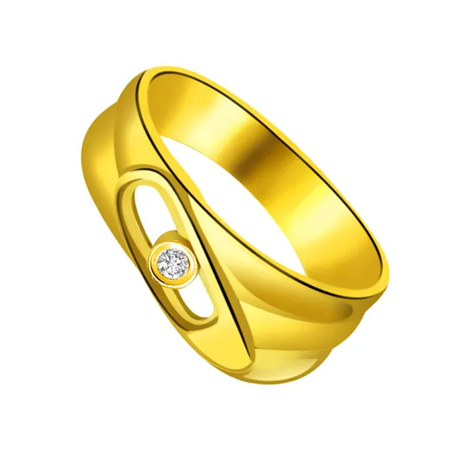 Solitaire Real Diamond Gold Ring (SDR797)