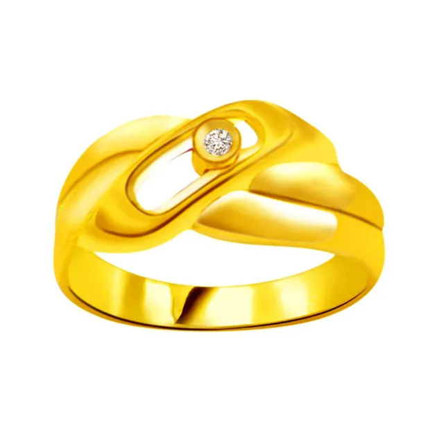 Solitaire Real Diamond Gold Ring (SDR798)