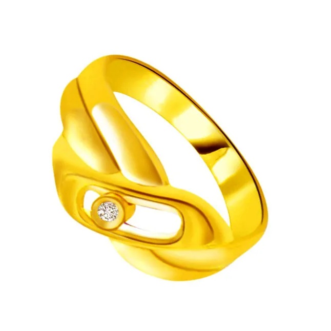Solitaire Real Diamond Gold Ring (SDR798)