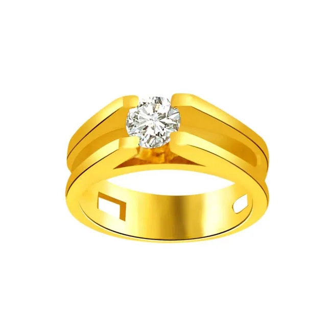 Solitaire Real Diamond Gold Ring (SDR803)