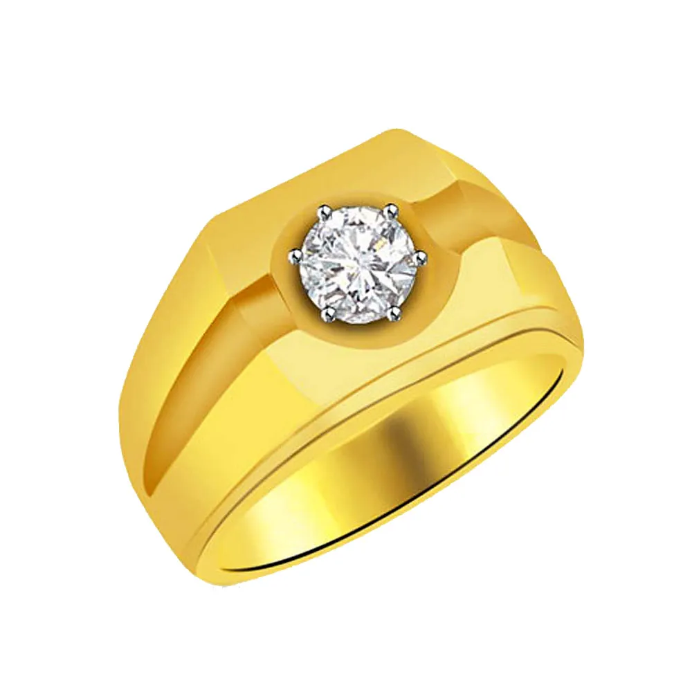 0.25 cts Solitaire Diamond Men's rings -Solitaire rings