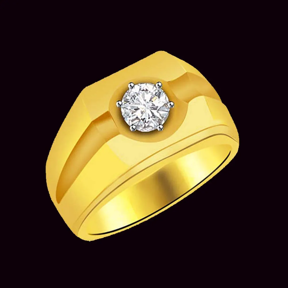 0.25cts Solitaire Real Diamond Men's Ring (SDR808)