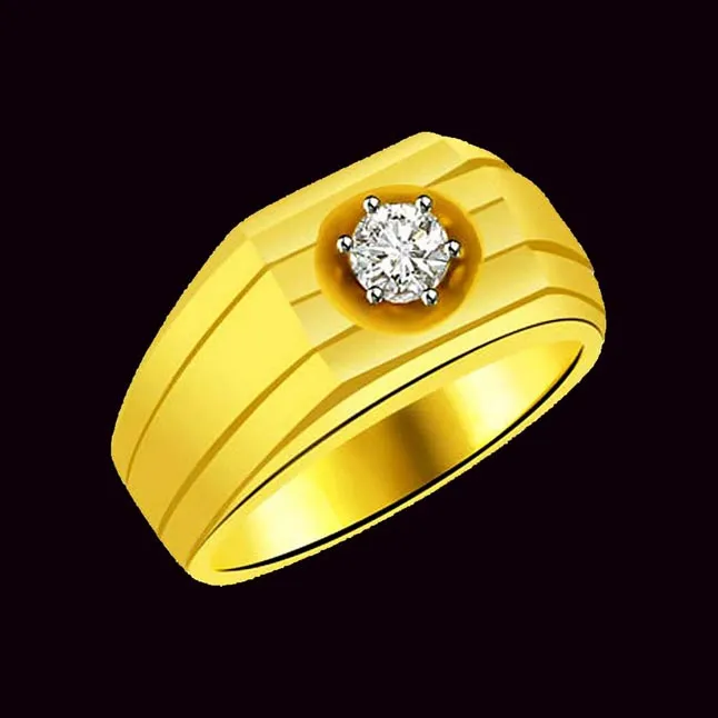 0.25cts Solitaire Real Diamond Men's Ring (SDR809)