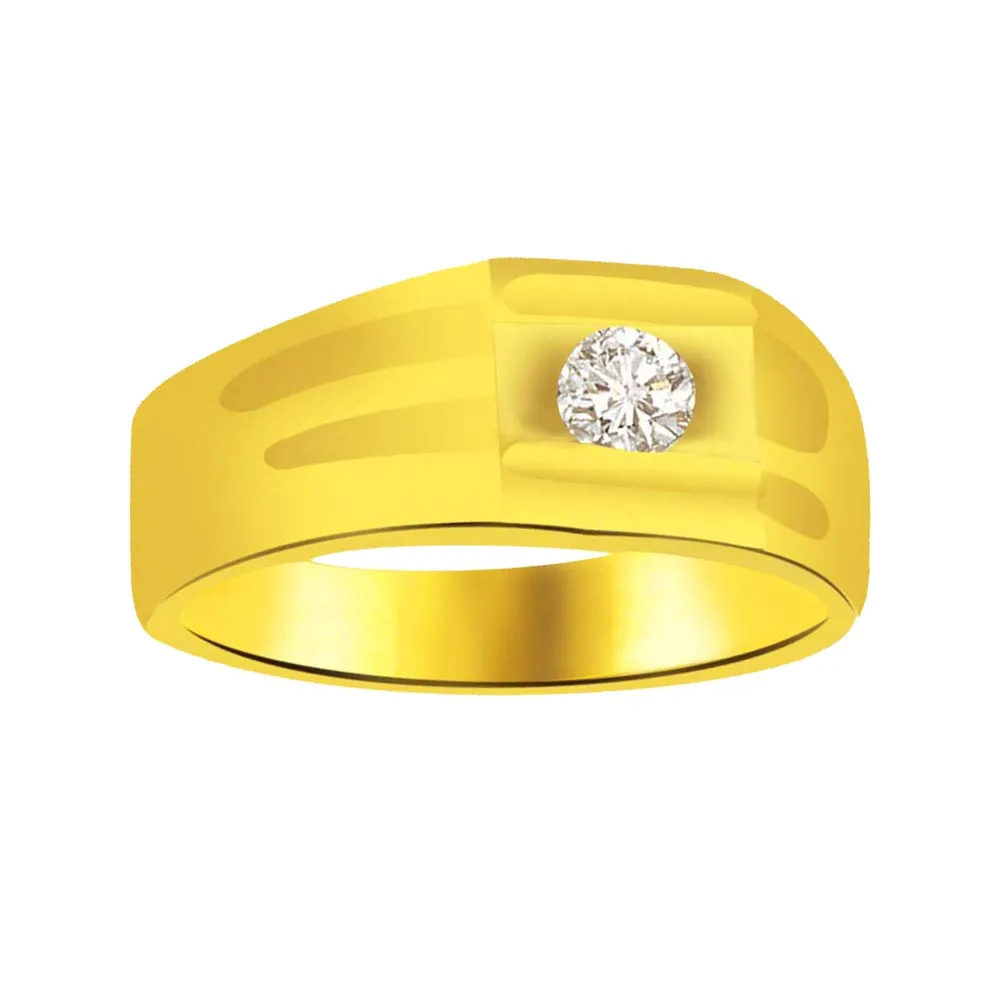 Solitaire Real Diamond Gold Ring (SDR811)