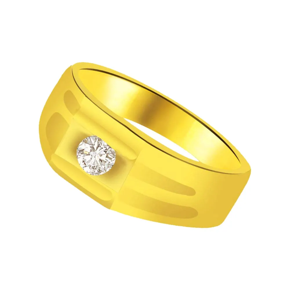 Solitaire Real Diamond Gold Ring (SDR811)