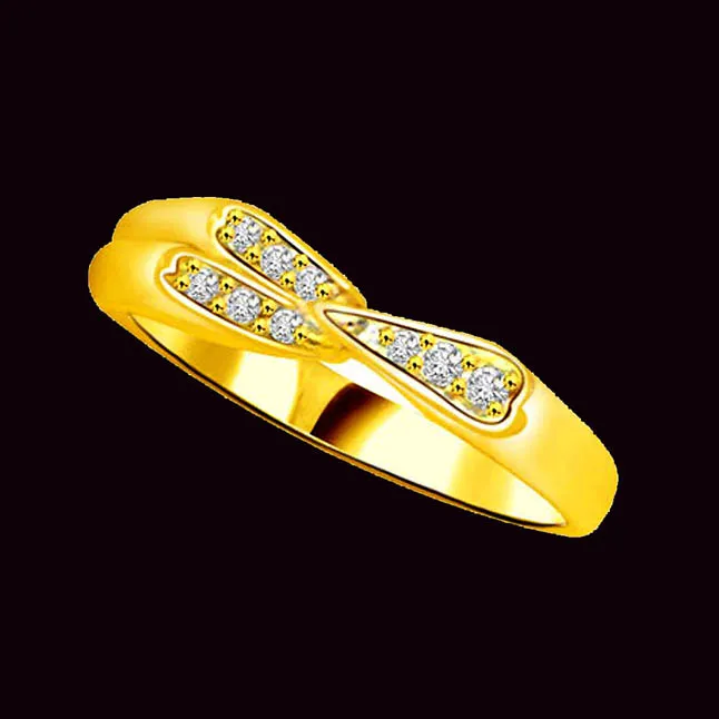 Elegant Real Diamond Gold Ring (SDR819)
