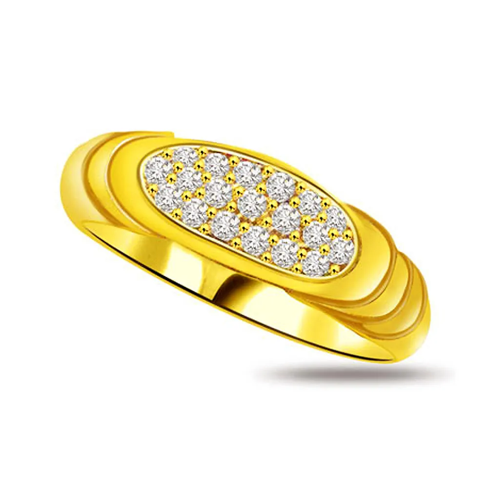 Pretty Real Diamond Gold Ring (SDR823)