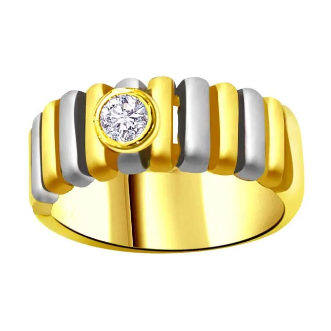 Solitaire Diamond Two -Tone rings SDR830