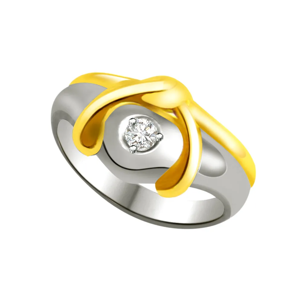 Real Diamond Heart Shape Gold Ring (SDR836)