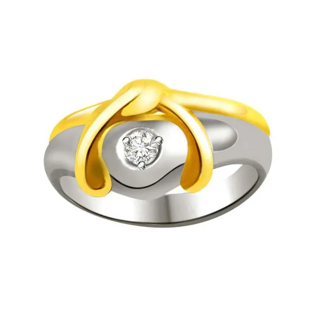 Real Diamond Heart Shape Gold Ring (SDR836)