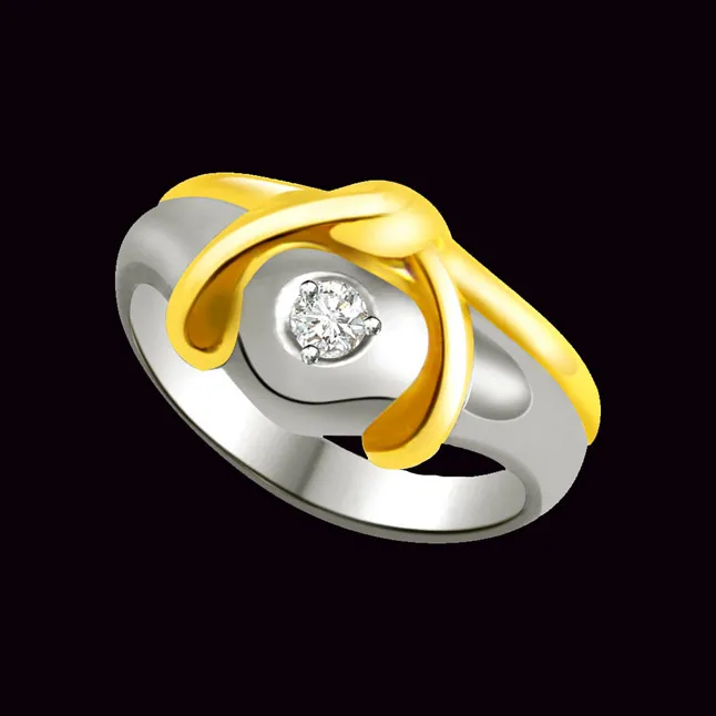 Real Diamond Heart Shape Gold Ring (SDR836)