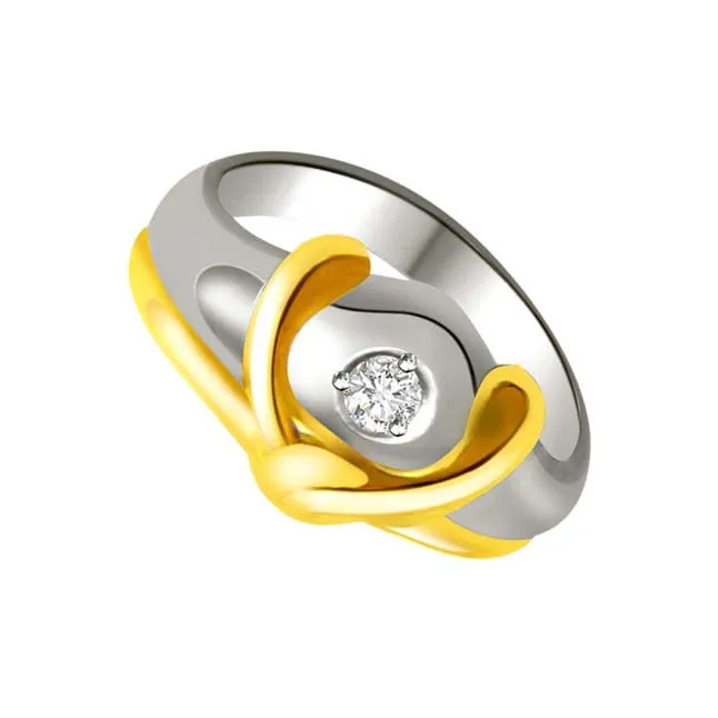 Real Diamond Heart Shape Gold Ring (SDR836)